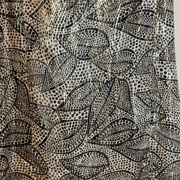 Tory Burch Silk Blend Jaquard Sleeveless Sheath Dress Metallic Size 12 - Picture 3 of 11